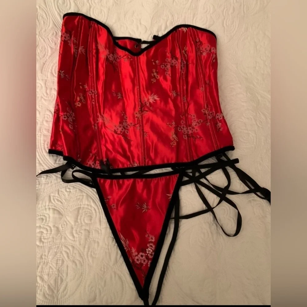 Red Corset NWOT